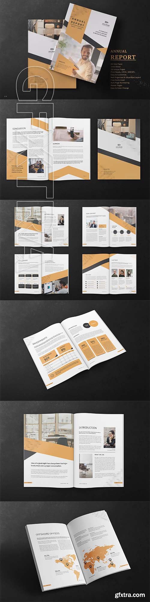 CreativeMarket - Annual Report Template 3078063