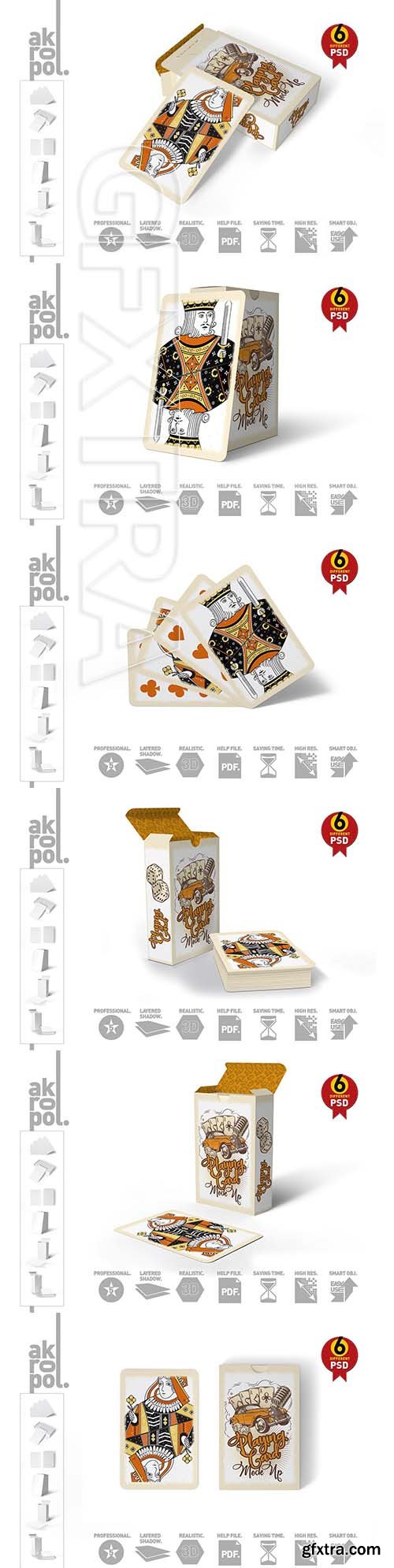 CreativeMarket - Playing Cards Mock Up 3080751