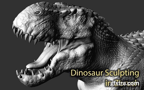 Realistic Dinosaur Sculpting in Zbrush for Game and Film