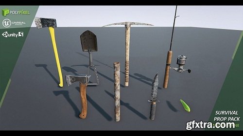 Survival Props Low-poly 3D model