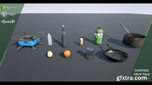 Survival Props Low-poly 3D model