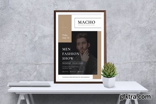 MACHO Fashion Show Flyer