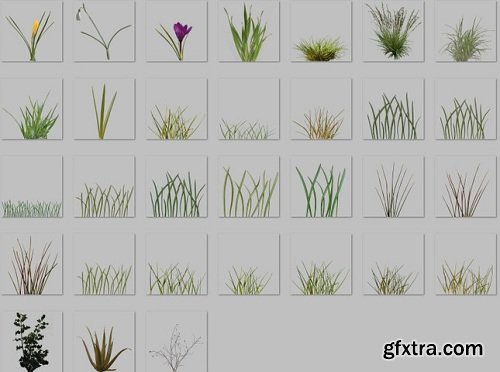 High-Res Photographic Grass Billboards