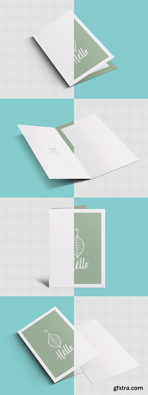 Four Greeting Card Mockups 246505840