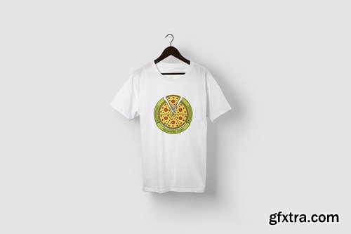 Geometric Pizza Logo