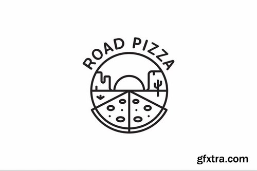 Desert Road Pizza Logo