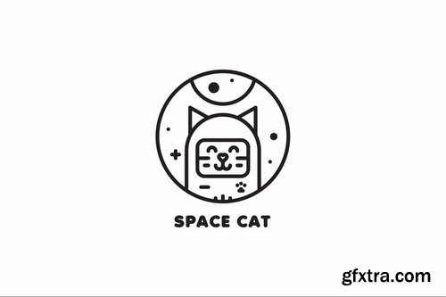 Space Cat Logo