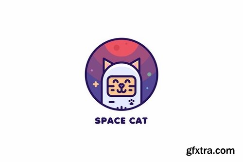 Space Cat Logo