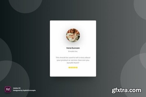 Testimonial Vol 02 - Adobe XD