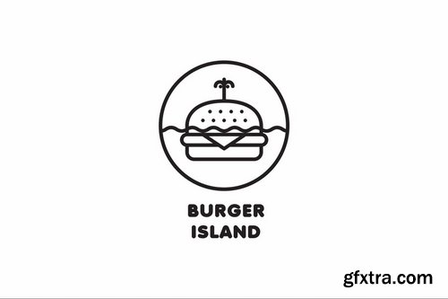 Burger Island Logo