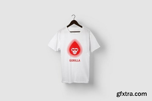 Fire Gorilla Head Logo