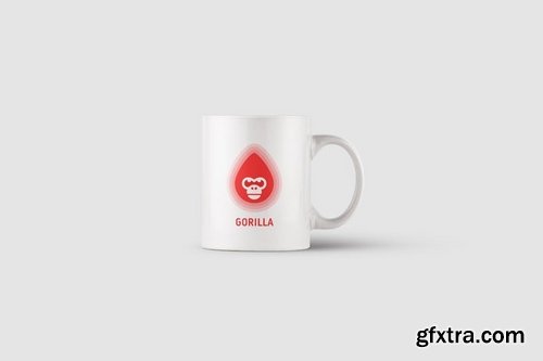 Fire Gorilla Head Logo