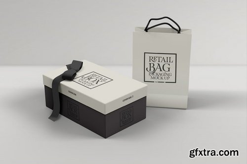 Retail Boxes Vol.2 Bag & Box Packaging Mockups