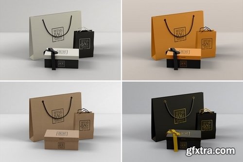 Retail Boxes Vol.2 Bag & Box Packaging Mockups