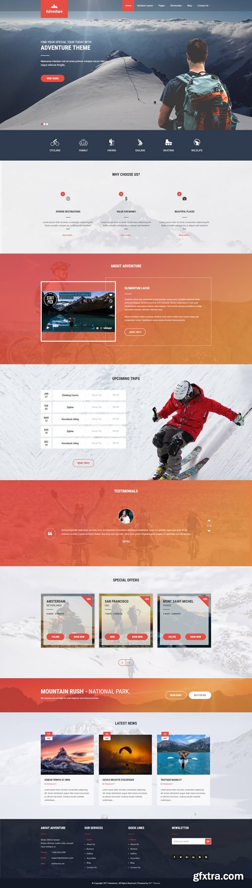 SKT Themes - Adventure v1.0 - WordPress Theme