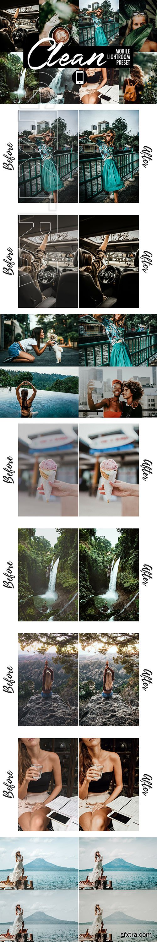 CreativeMarket - Mobile Lightroom Preset CLEAN 3418604