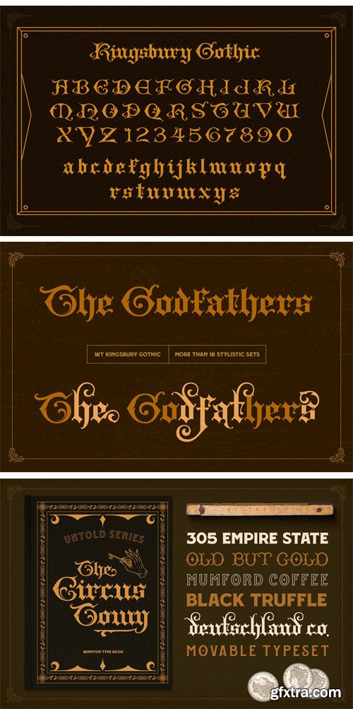 WT Kingsbury Font Bundle