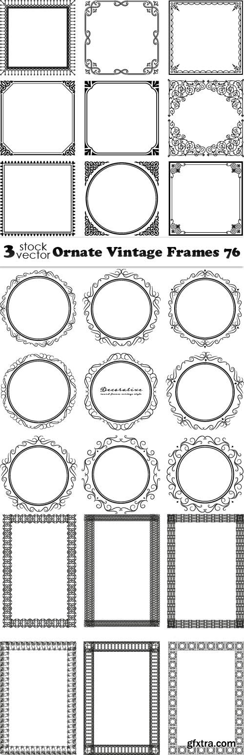 Vectors - Ornate Vintage Frames 76