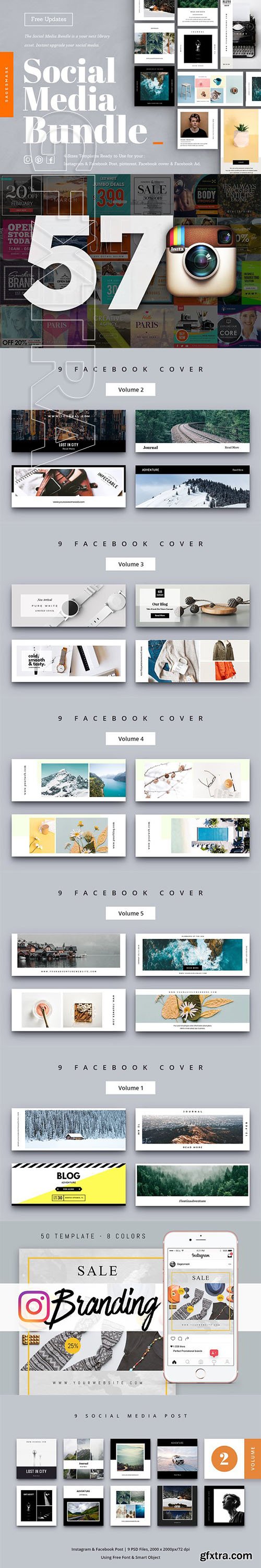 CreativeMarket - Social Media Bundle 3423089