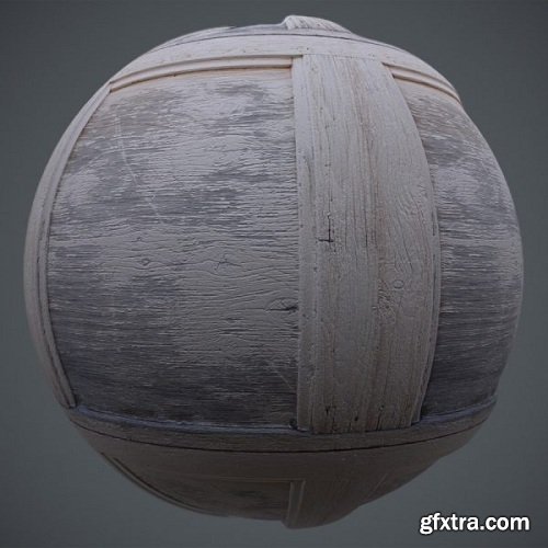 Old Worn Framed Wood PBR Material