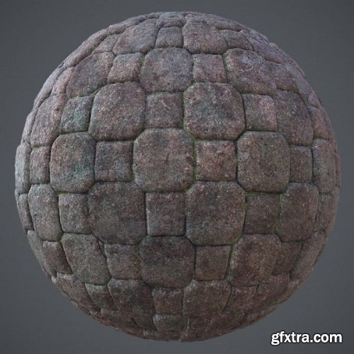 Octogon Stone Cobble PBR Material