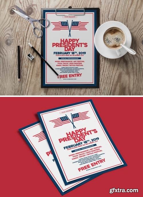 US President\'s Day Flyer