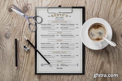 Vintage Bar & Resto Menu