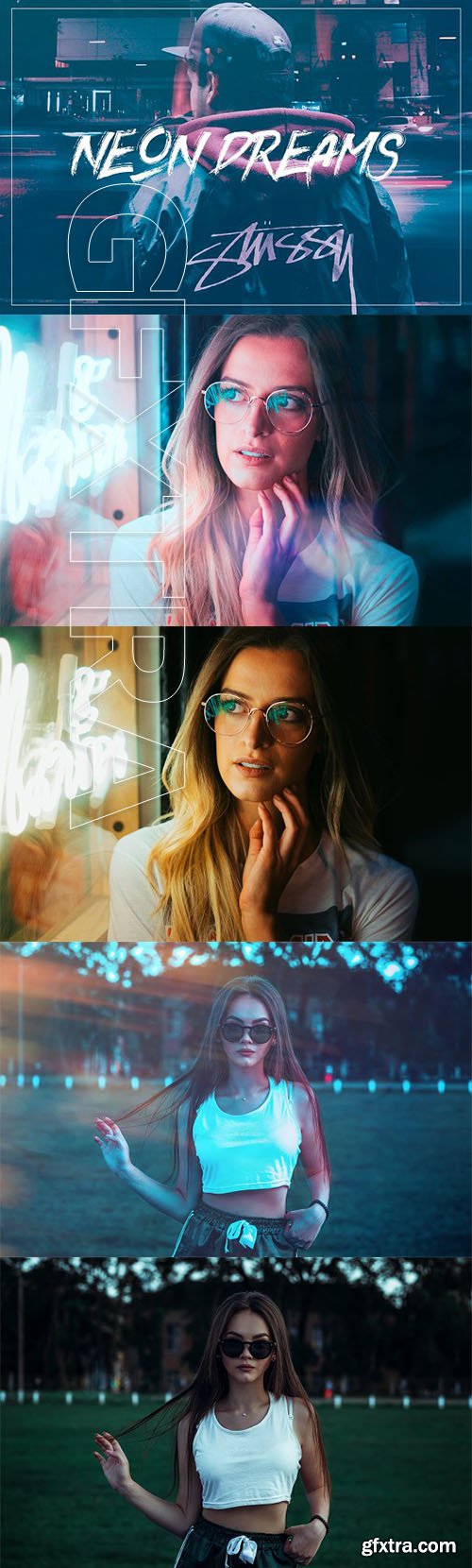 CreativeMarket - Neon Dreams Photoshop Action 3396891