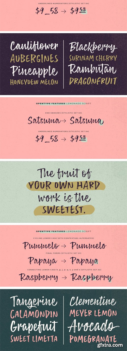 Lemonado Font Family