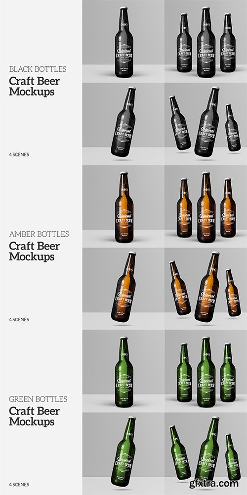 Craft Beer Bottle Mockups