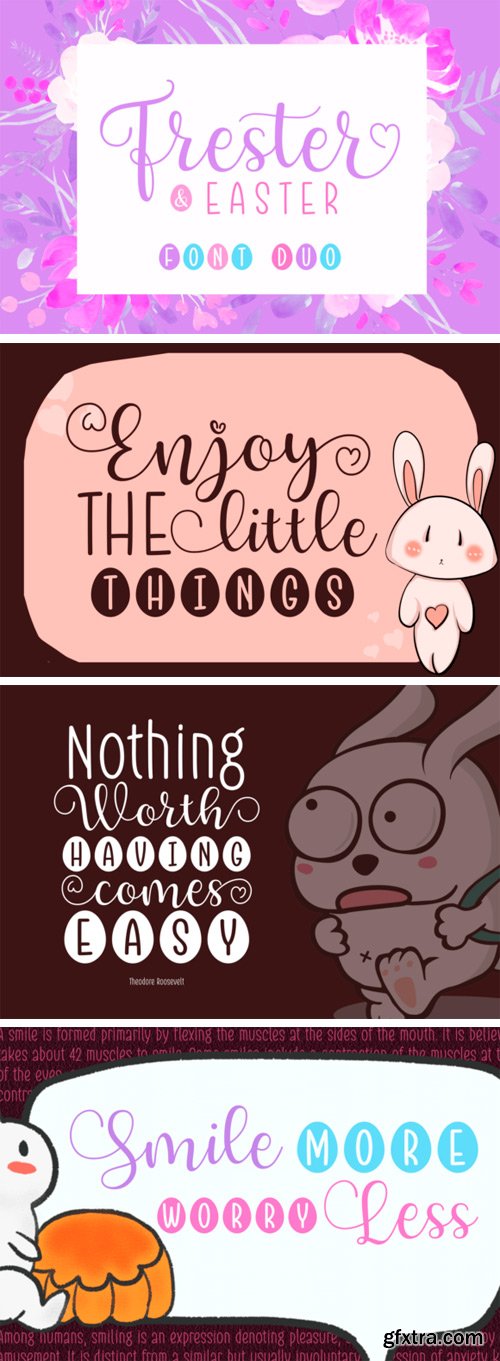 Frester & Easter Duo Font