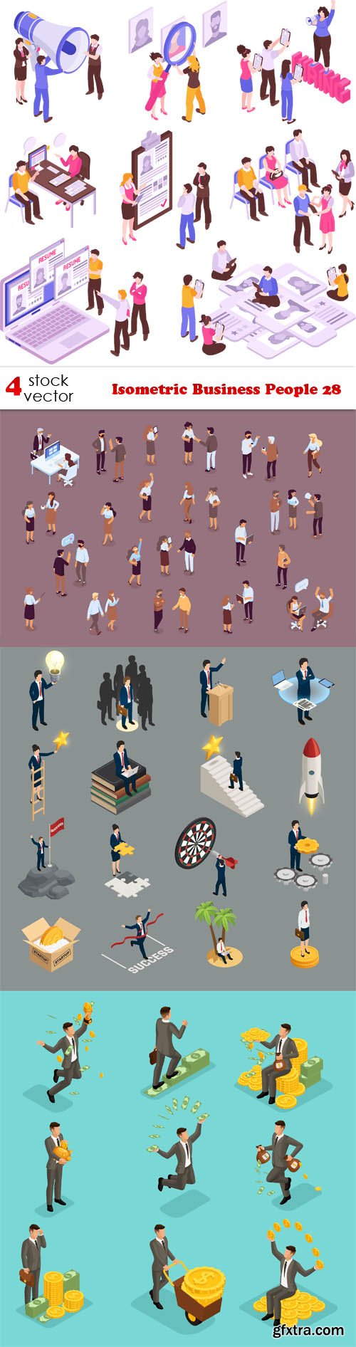 Vectors - Isometric Business People 28