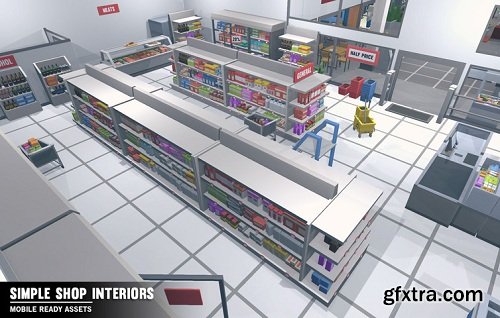 Simple Shop Interiors - Cartoon Assets