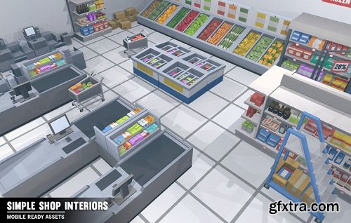 Simple Shop Interiors - Cartoon Assets