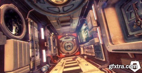 unity asset Space Station Level Asset Pack - Zero Gravity PBR / Unity