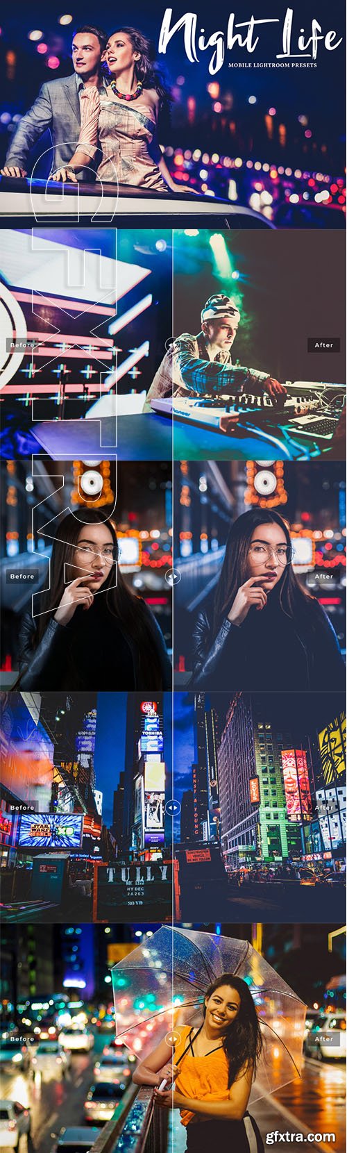 Night Life Mobile & Desktop Lightroom Presets