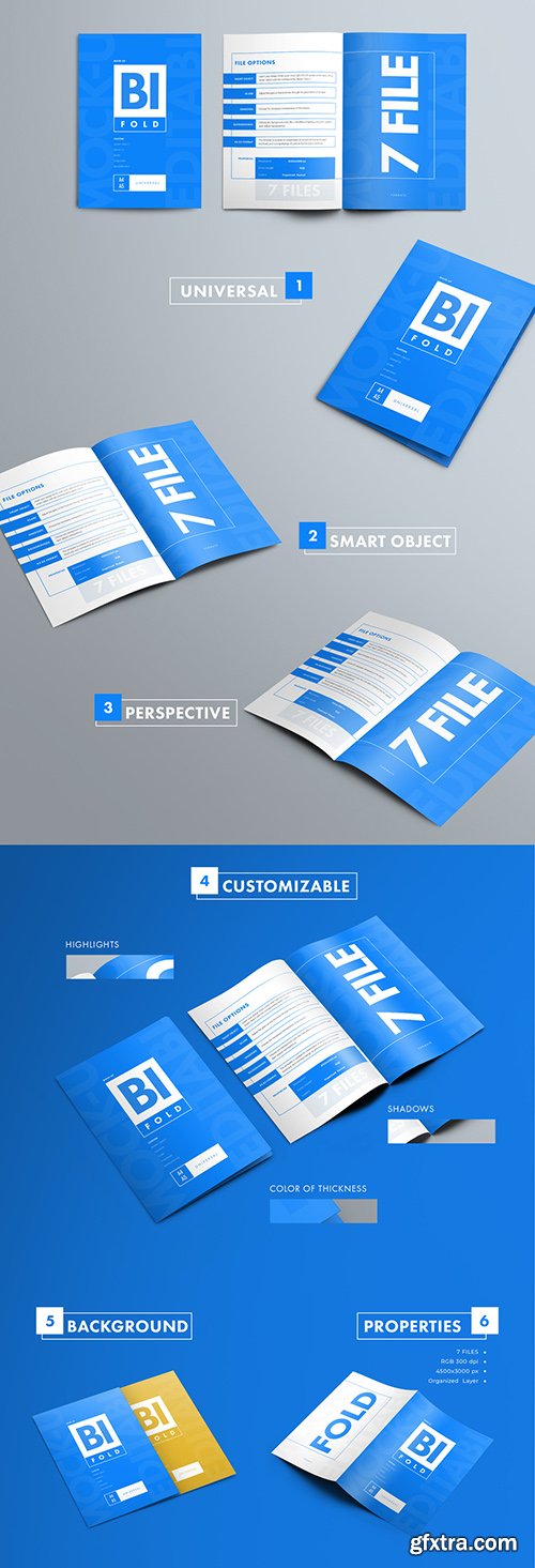 7 Bifold Brochure Mockups 223751061