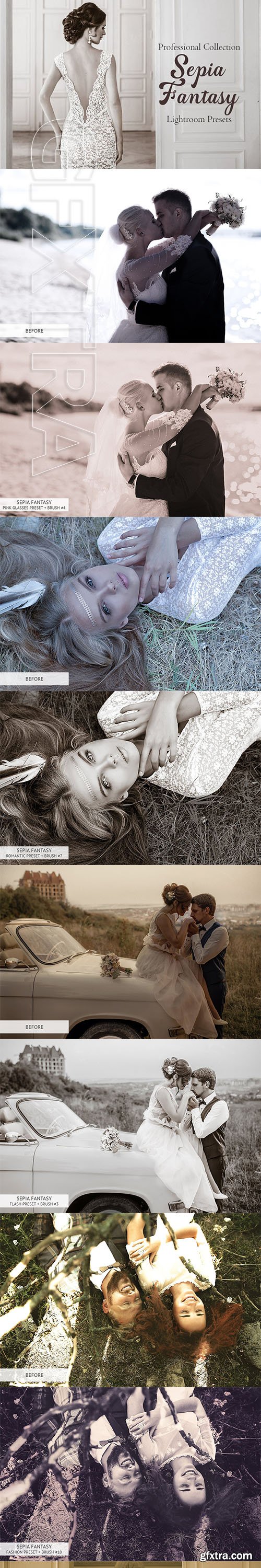 CreativeMarket - Sepia Fantasy Lightroom Presets 3400338