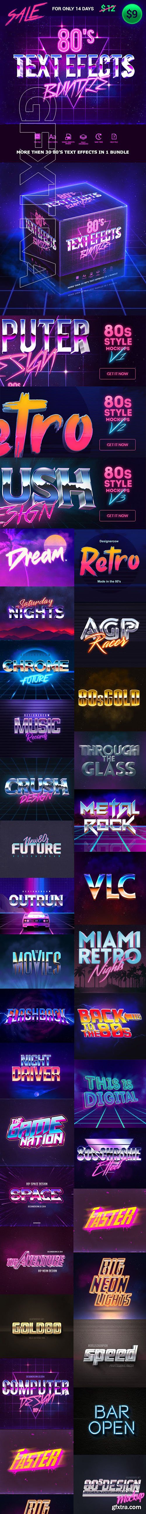 GraphicRiver - 80s Text Effects Bundle 23228725