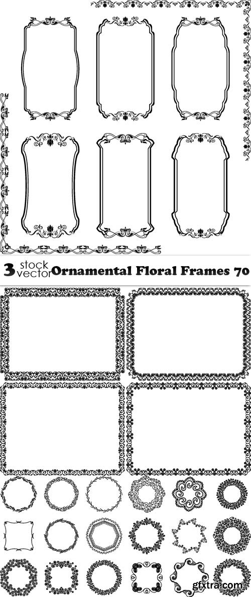 Vectors - Ornamental Floral Frames 70