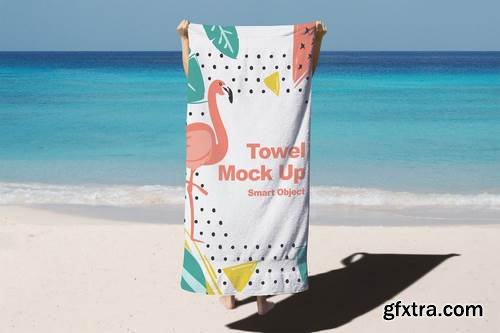 Beach Towel Mock Up