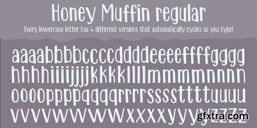 Honey Muffin Font Family - 4 Fonts