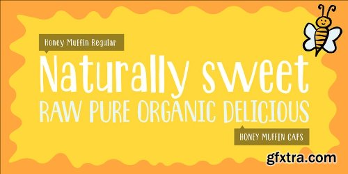 Honey Muffin Font Family - 4 Fonts