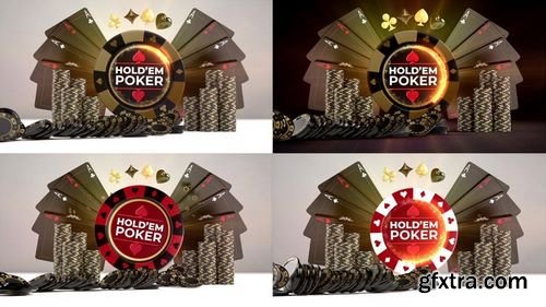 MotionArray Poker Night Logo Reveals 147594