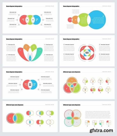 Venn Diagrams Pack for Powerpoint Keynote and Google Slides Templates