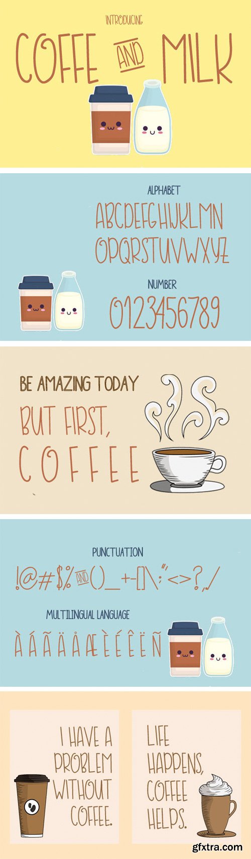 Coffe and Milk Font