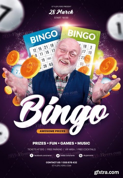 Bingo PSD 18 Flyer Template