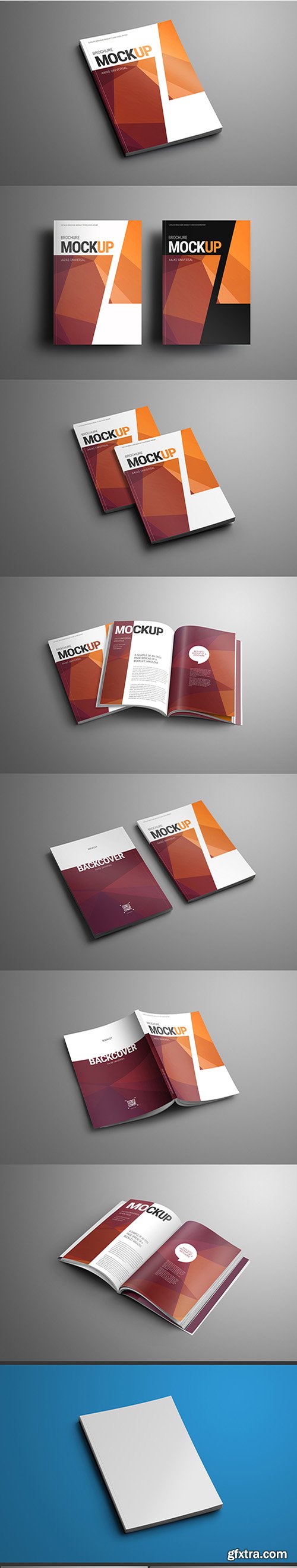 Magazine/Brochure 7 Layout Mockup Set 194657870