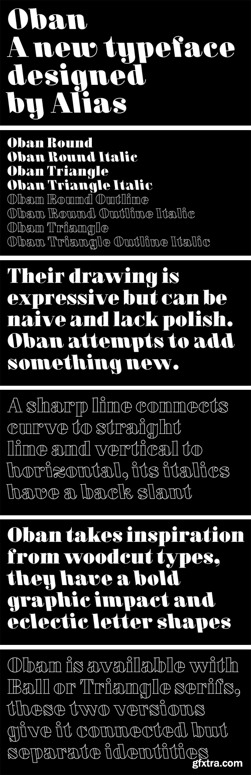 Oban Font Family