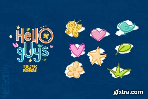 CM - Hello Guys Layered Font 2609348